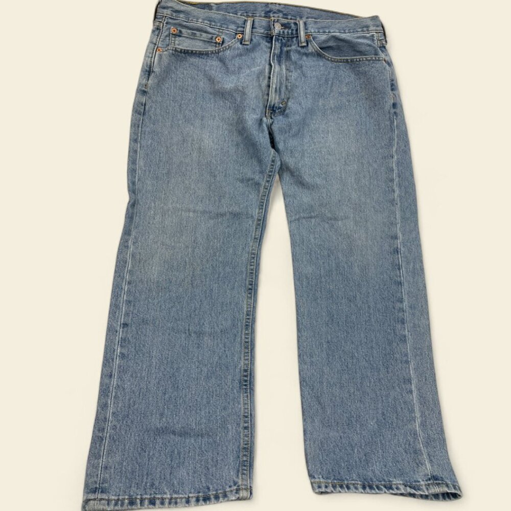 Levi's 505 Regular Fit Straight Denim Jeans Faded Men's 36x29